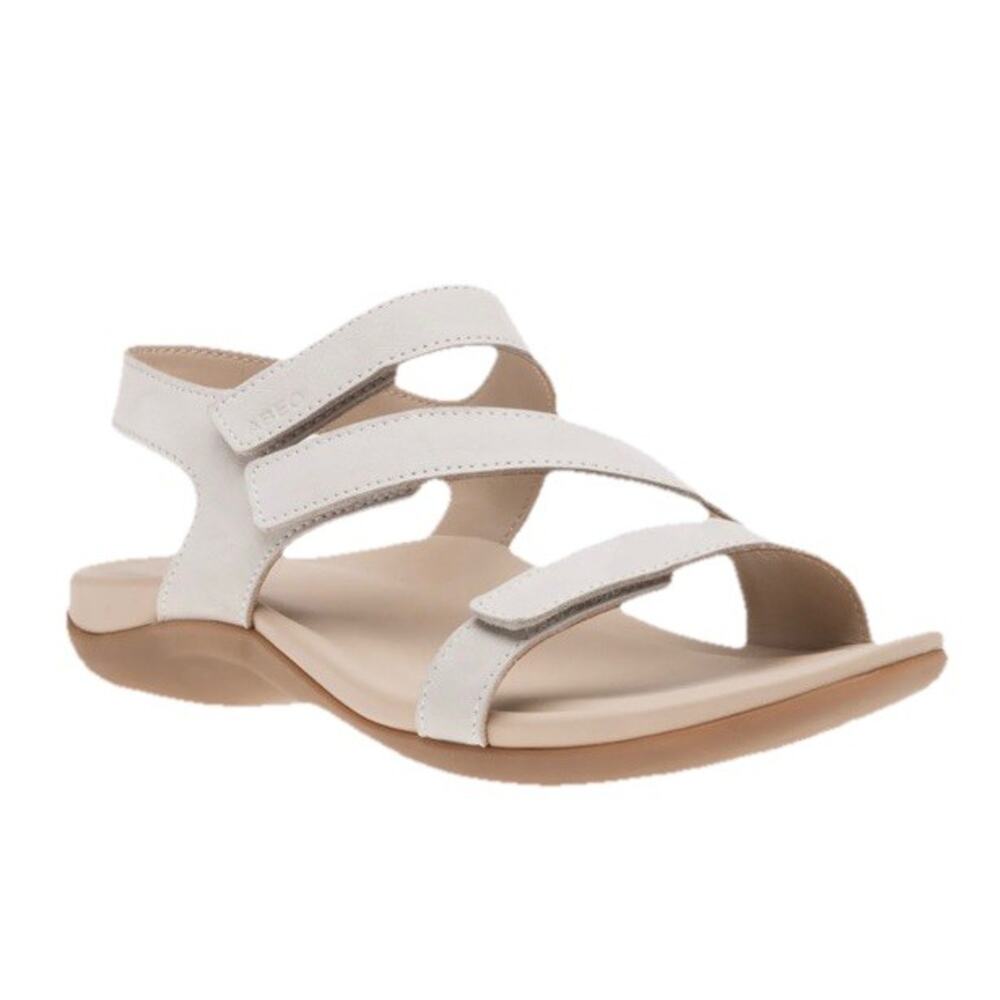 ABEO Oasis 8 Strappy Leather Sandals Arch Support Comfort Shoes Memory Foam